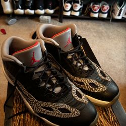 Air Jordan 11 Retro Low IE- Black Cement- Size 10.5