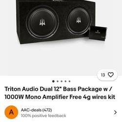 Car Audio Set Up - Triton Speaker 