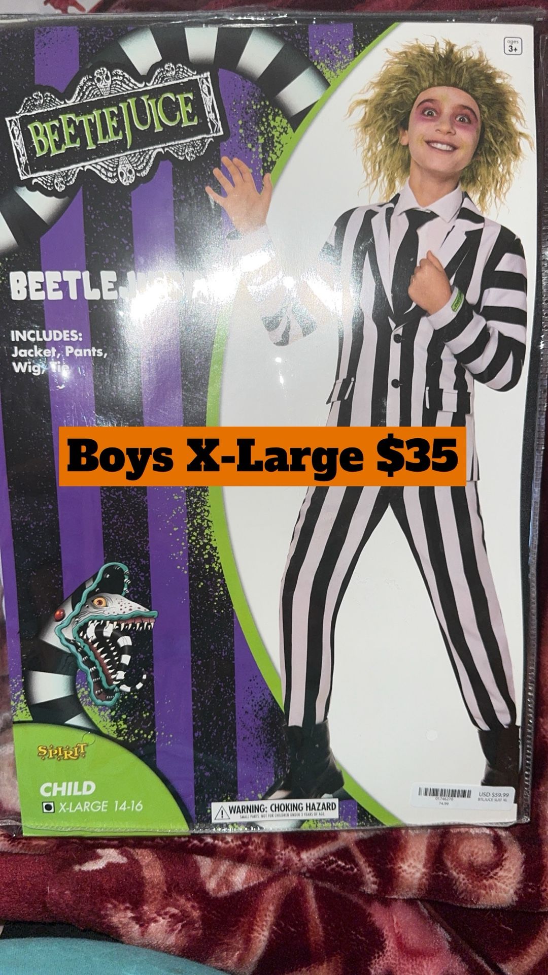 Boys New X-Large Costume