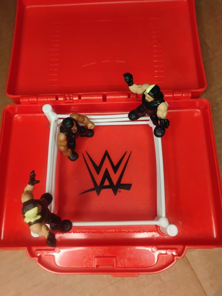 Mattel WWE Mighty Minis Portable Wrestling Ring Set 4(PC)