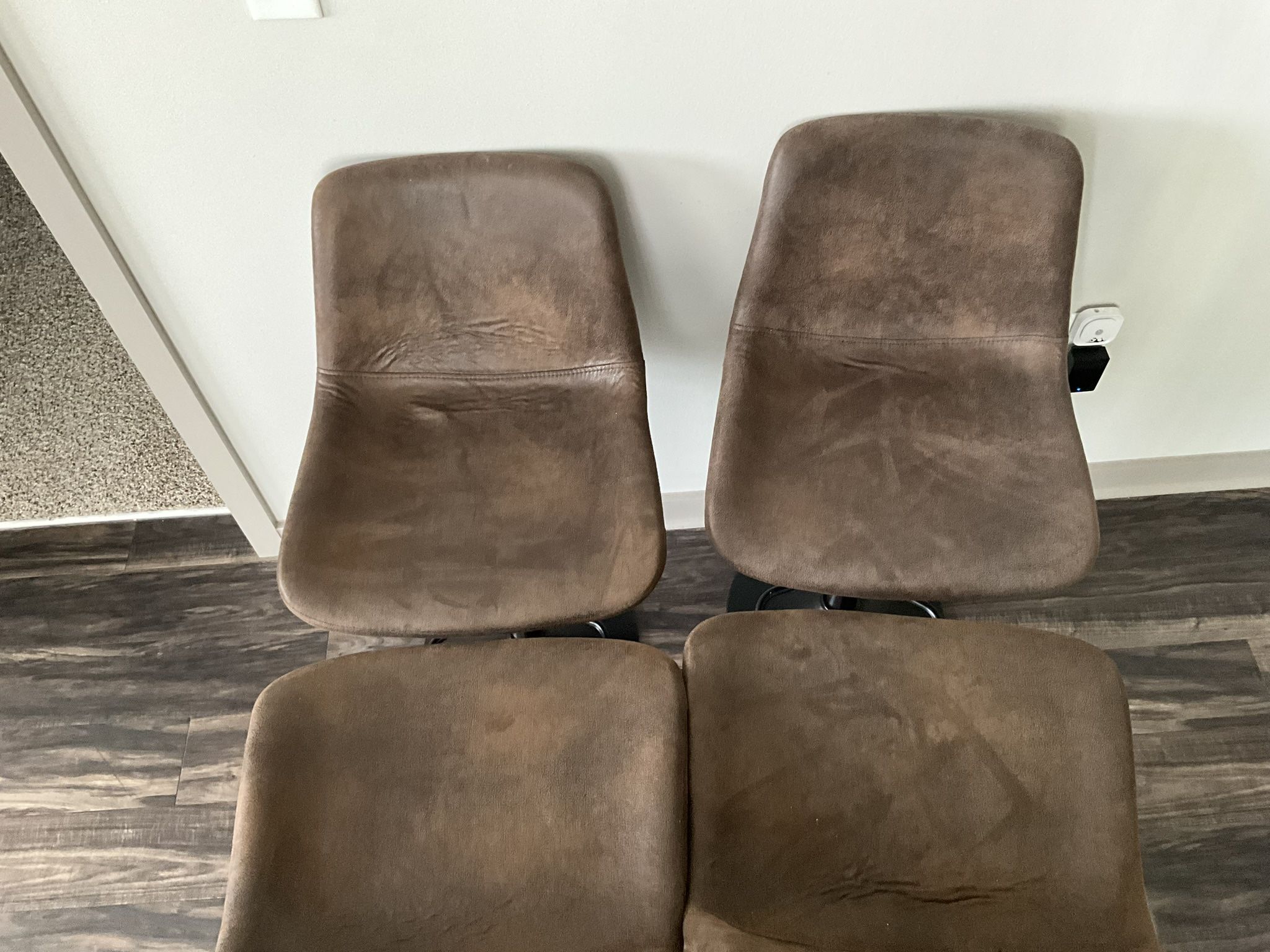 4 Barstools Brown And Black