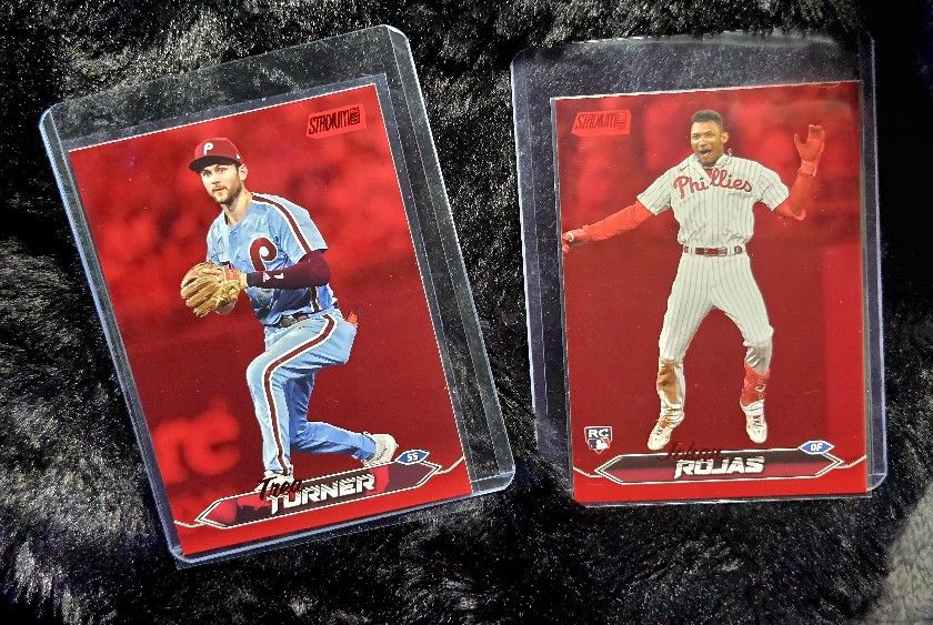2024 Topps Stadium Club Red Foil Parallel Trea Turner & RC Johan Rojas - Philadelphia Phillies