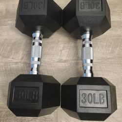 1 Pair Left! $90 30 Lbs Dumbbells 