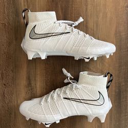 Nike Vapor Edge 360 Untouchable Football Cleats White Silver