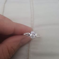 Real 925 Sterling Silver Wedding Ring Size 7