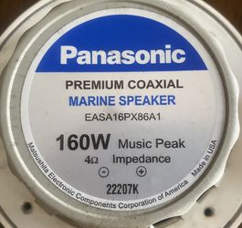 2 Marine Speakers - 7.5” 160W Music Peak