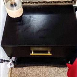 Black & Gold Nightstand