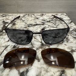 Oakley square wire sunglasses polarized