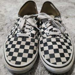 Men's Vans Black And White Checker