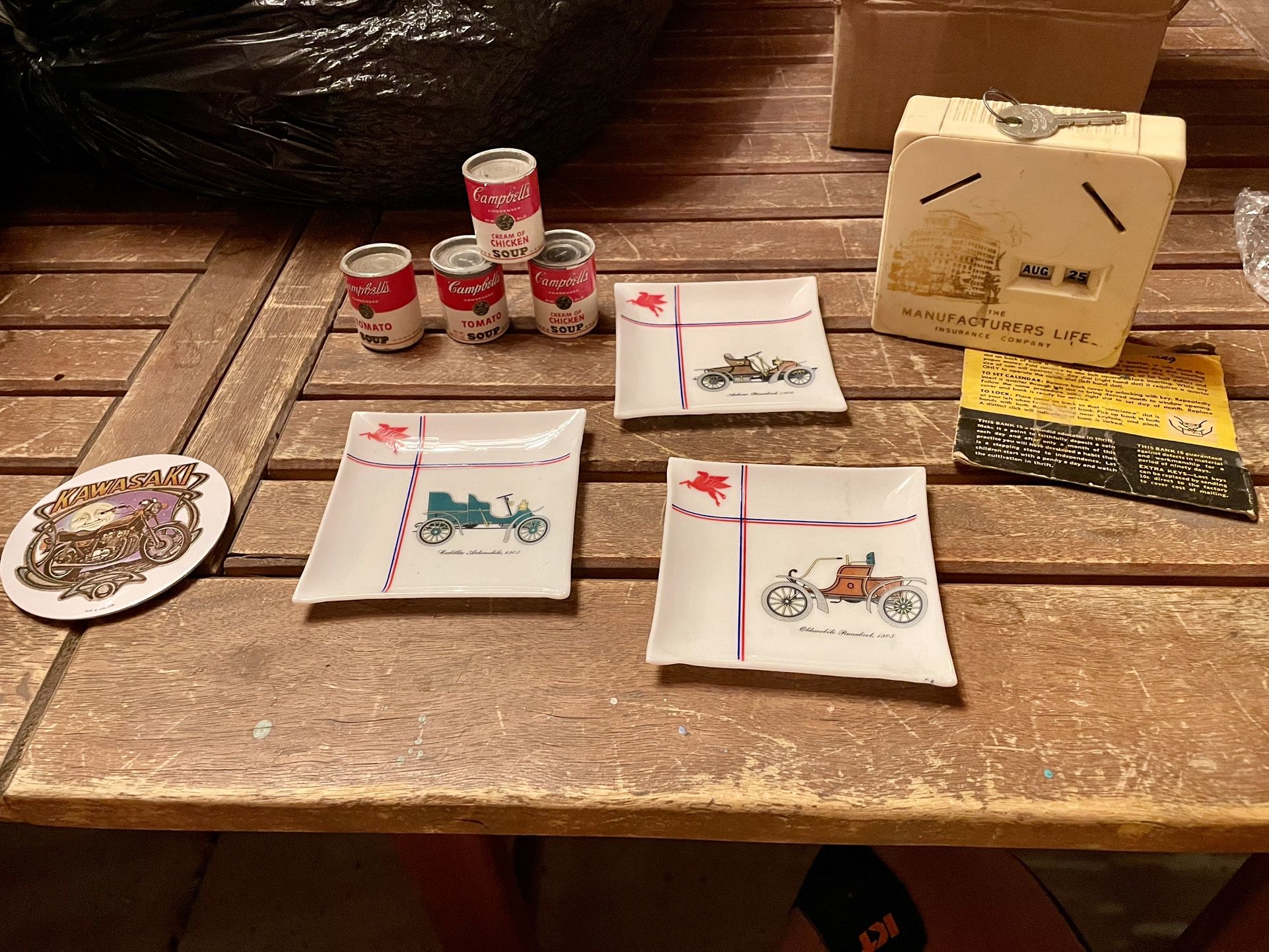 Collectibles Mobile, Campbell Soup, Kawasaki, Coin Bank