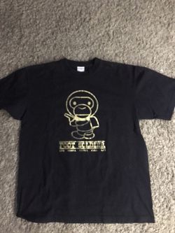Bape footsoilder size large classic tee