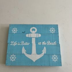 Nautical Anchor Wooden Wall Art