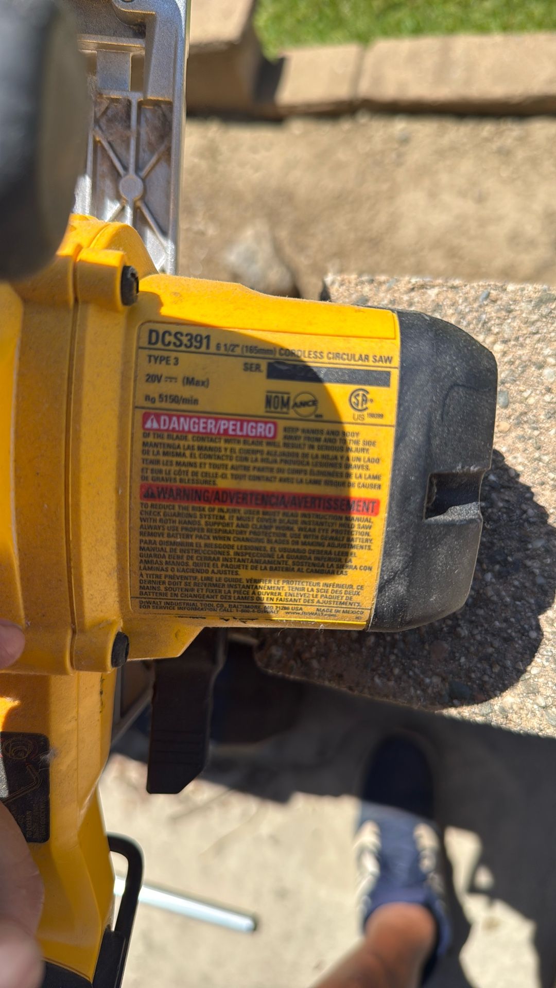 Dewalt Skill Saw Tool Only