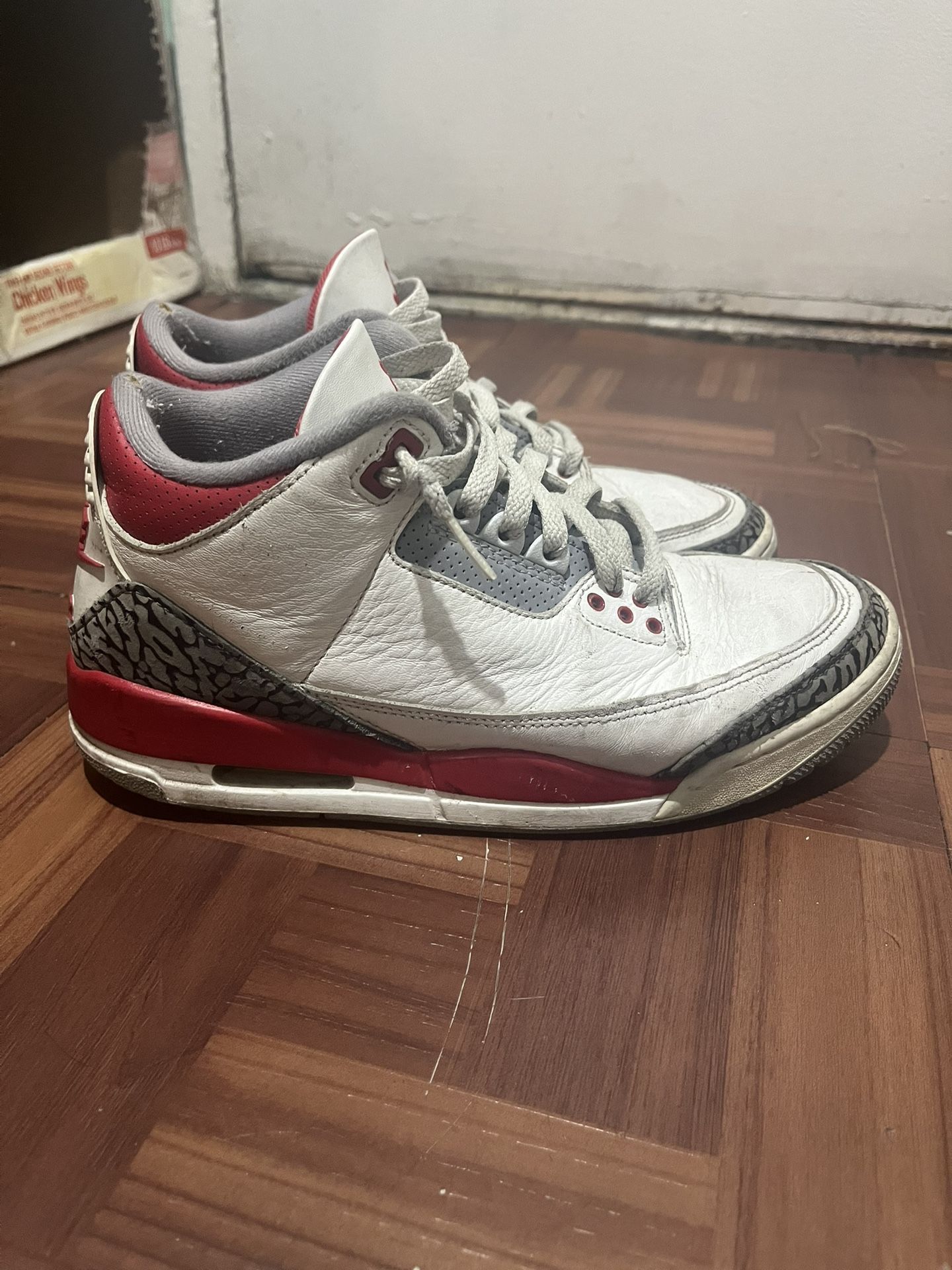 Jordan 3 Fire Red Size 8