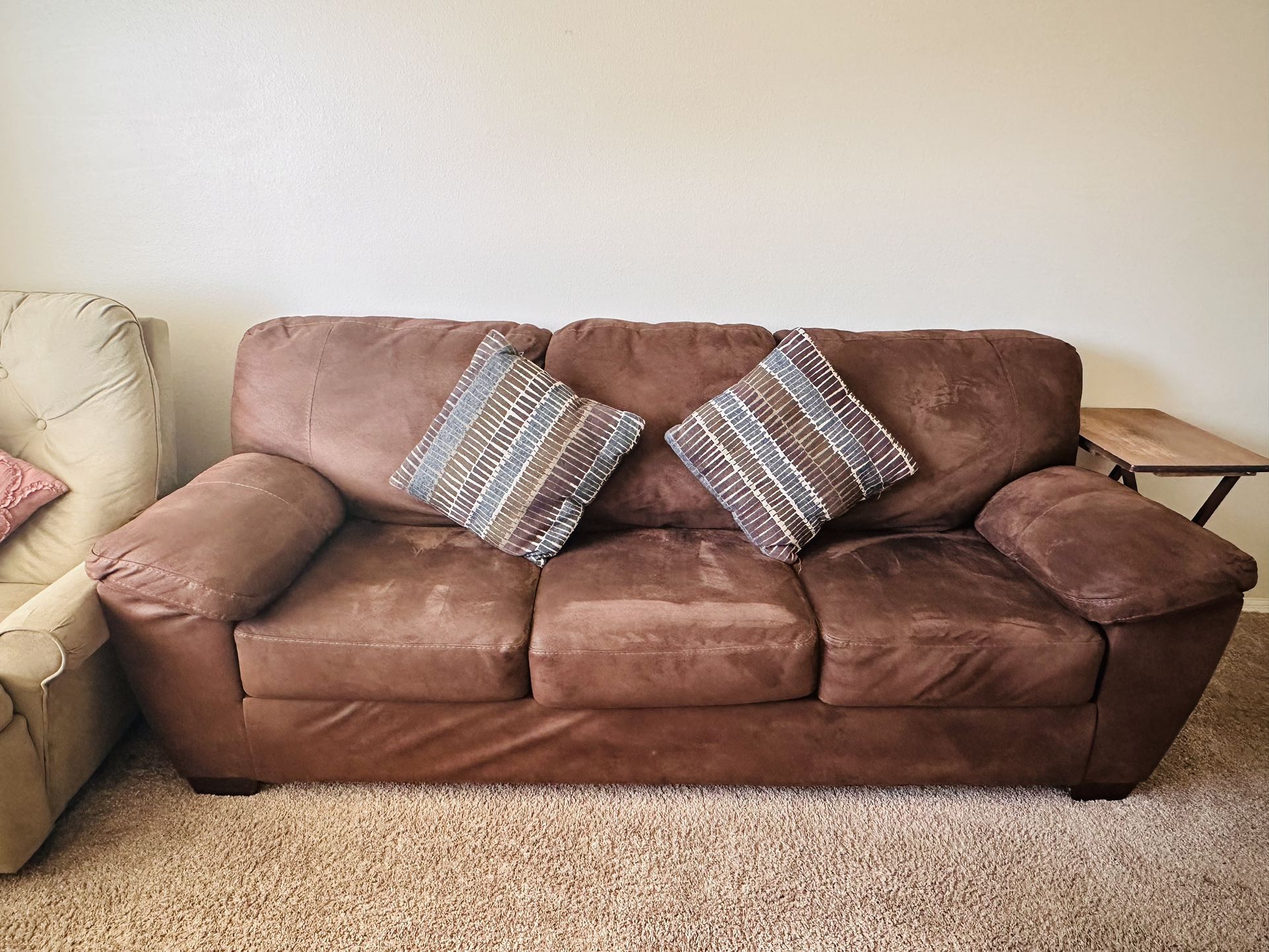 Sofa With Free Recliner Chair