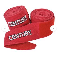 Two 180" COTTON HAND WRAPS RED CENTURY