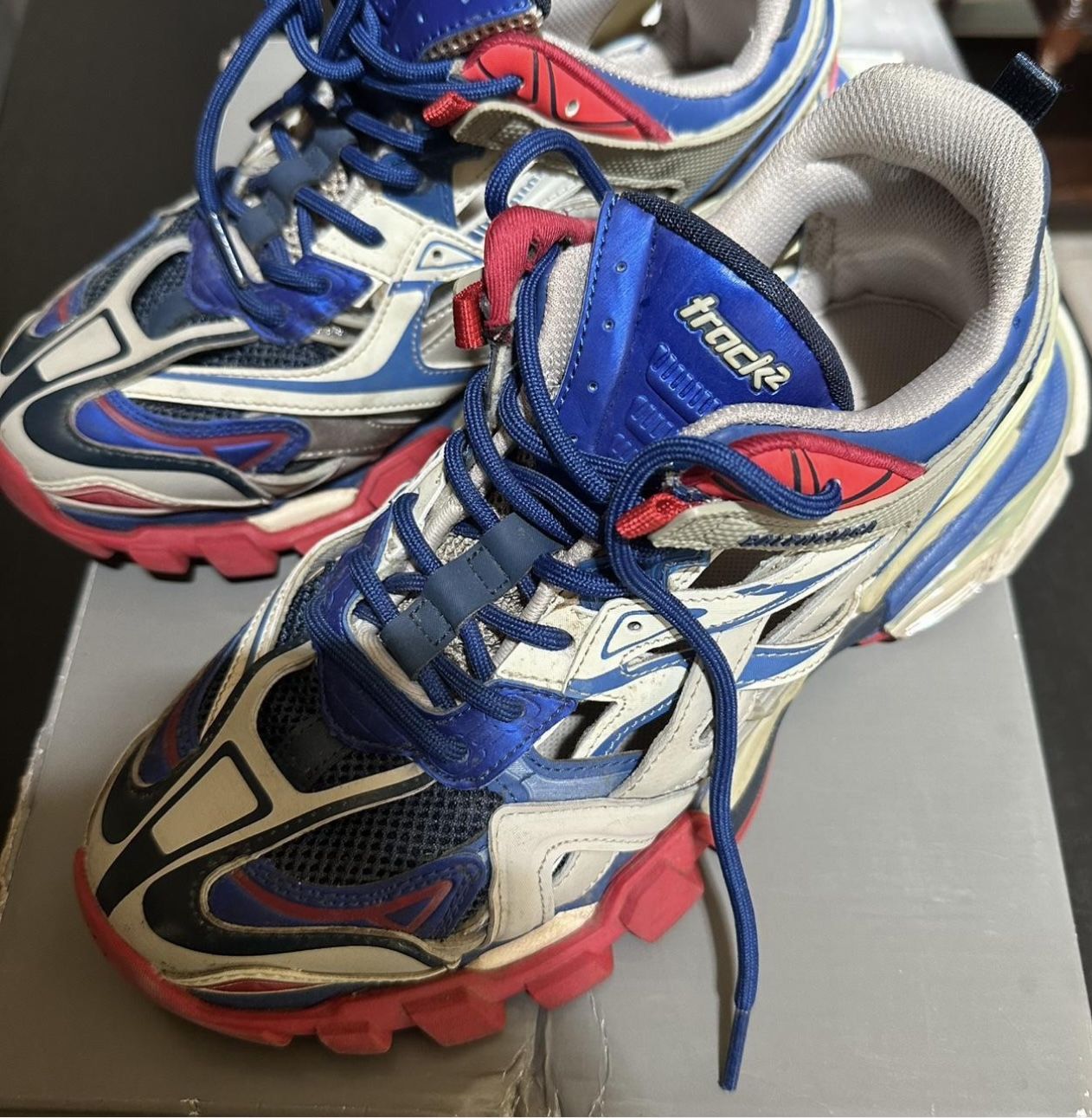 Balenciaga Track 2 Blue/Red Size10