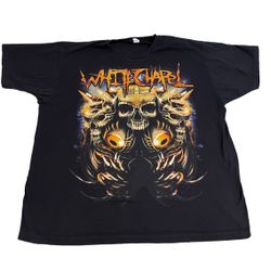 Tultex Shirt Men XL Black Skull Skeleton Death Horror Lightweight Casual Tee