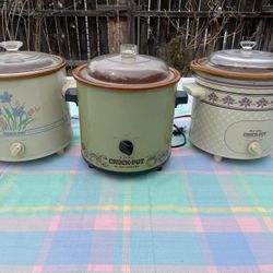 3 Rival Crock-Pot Slow Cookers – All Tested & Working