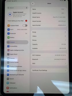 Apple iPad Pro 11inch M4 512GB