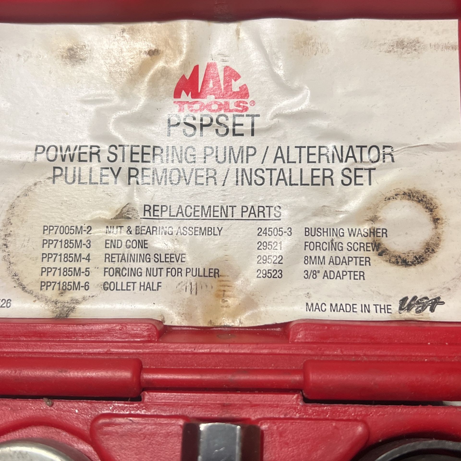MAC TOOLS LIKE NEW 175 OBO