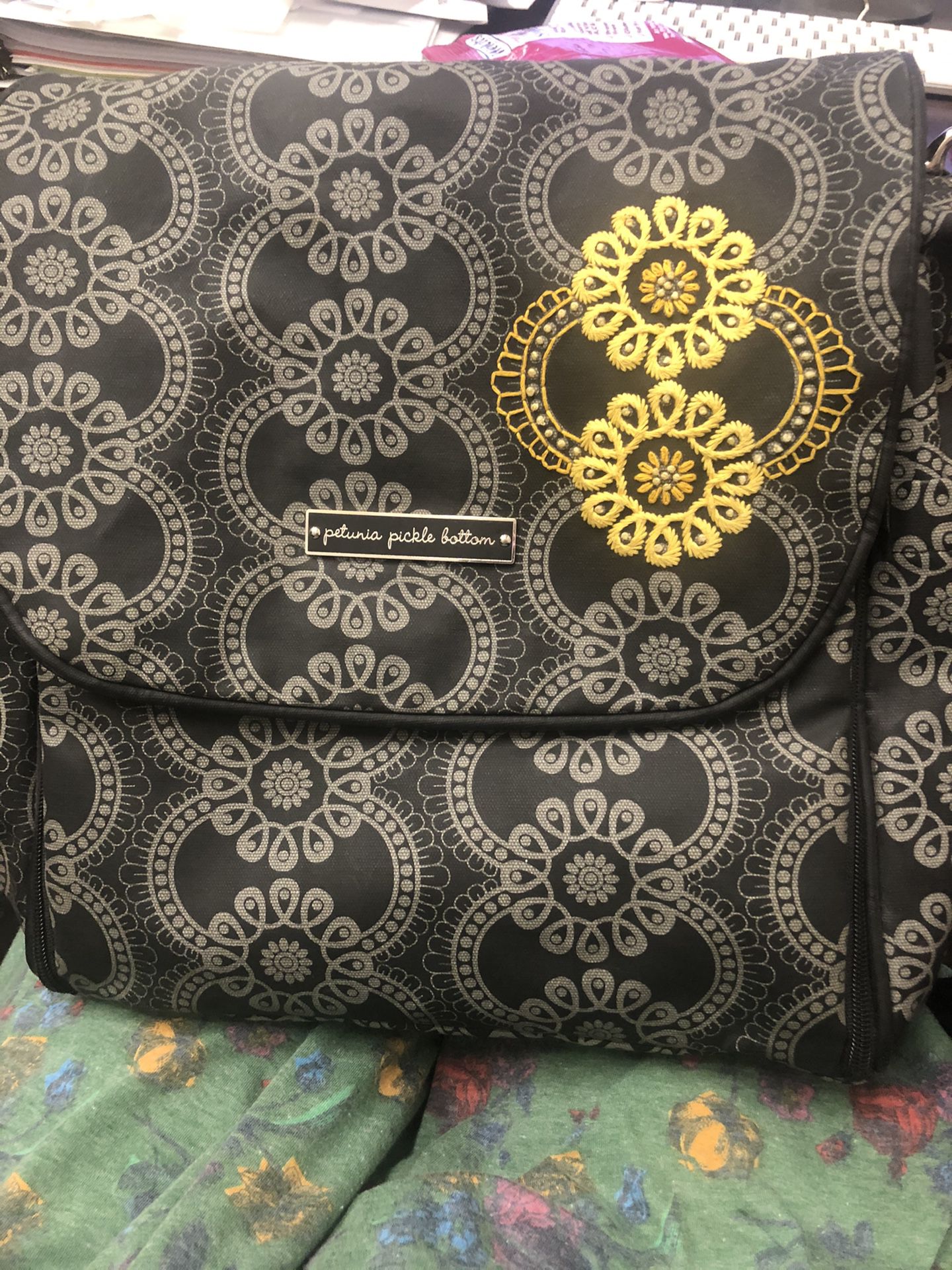 Petunia Pickle Bottom Diaper Bag Boxy Backpack Gently Used $50