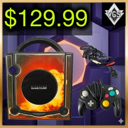 *RETRO* Nintendo GameCube Console – Custom Explosion Faceplate (2001)