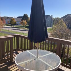 Patio Table And Umbrella