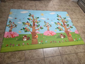 Large Foam Baby Play Mat Forest Animals