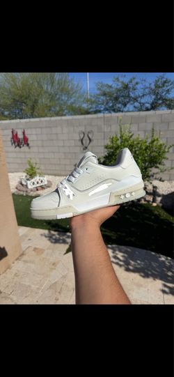 LV Shoes All White (Read Description)