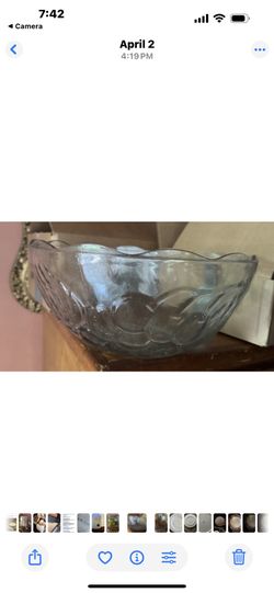 Large Vintage Fruit Bowl