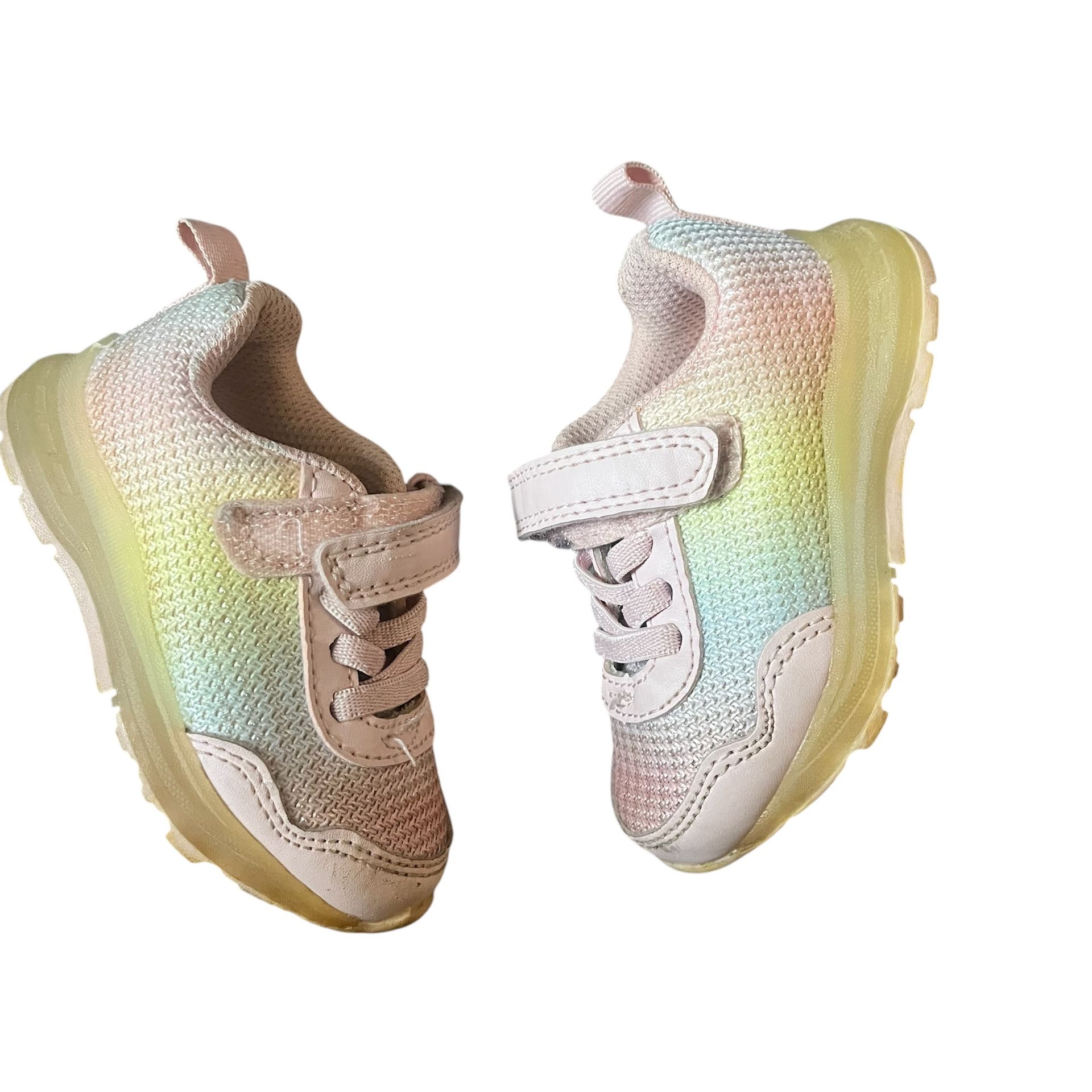 Carter's Pink and rainbow Sneakers Size 4