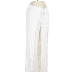 white Beach coverup pants size Small