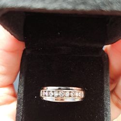 1/2 Carat Mens White Gold RING