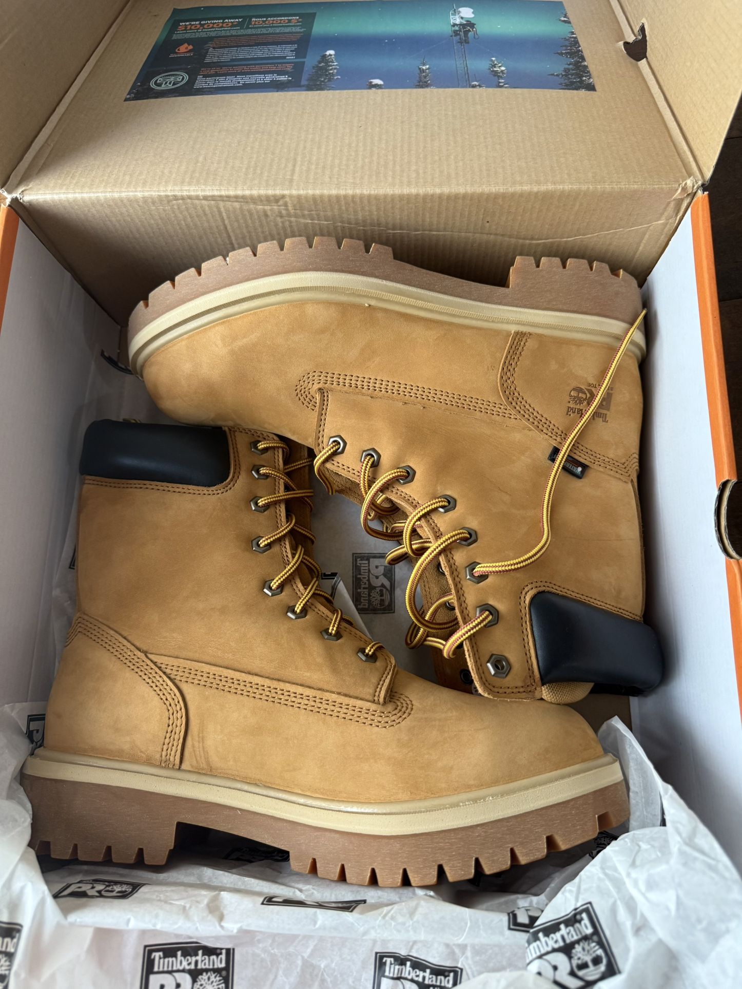 NEW 8 Inch Timberland Pro, Safety Toe Steel, Size 10.5