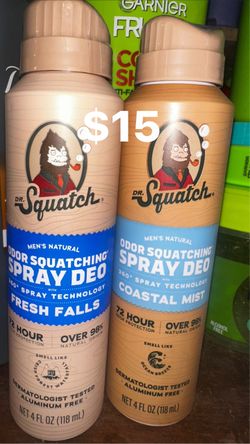 Dr. Squatch Men's Spray Deodorant 2-Pack