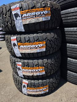265 60 18 RT Arroyo Tires Con 50,000 millas de Garantía