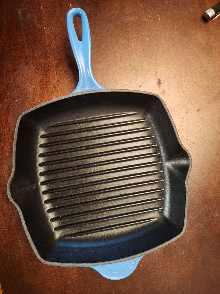 Cast Iron Grill Pan, Enameled