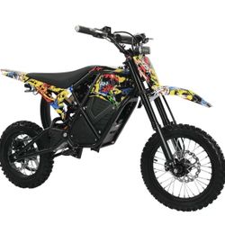 2500W Electric Dirt Bike for Teens & Adults - 37MPH Off-Road EBike, 48V 23AH Removable Battery E Bikes, 14"/12" Fat Tires Bicycle, Hydraulic Brakes Mo