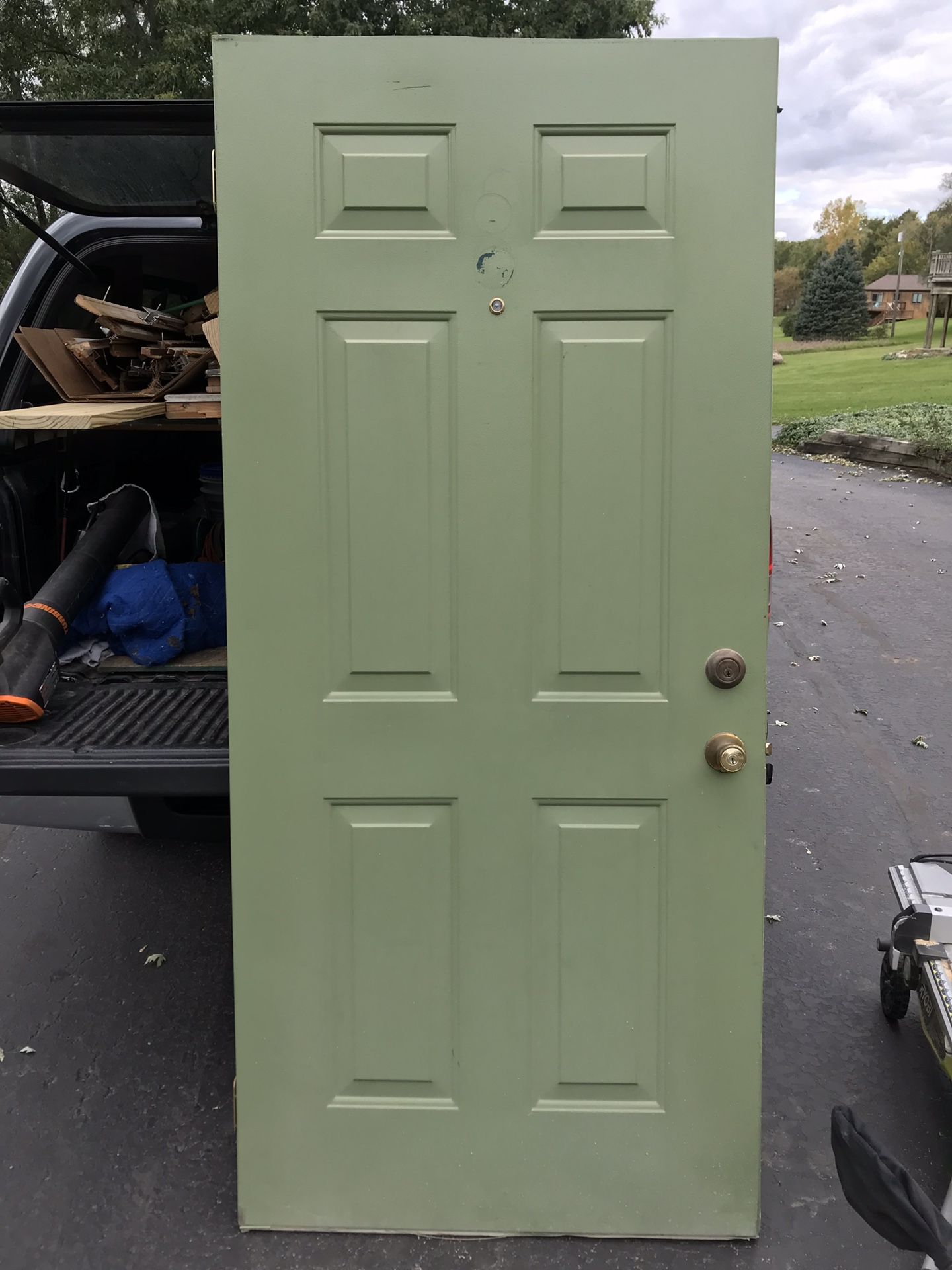 36” steel door