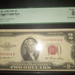 $2 dollar bill 1953 serie A 