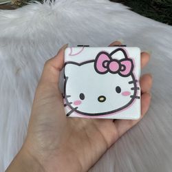 Hello Kitty faux leather compact mirror