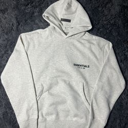 Essential Hoodie Light Oat Size Small,large 