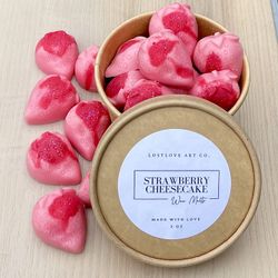 Strawberry Cheesecake Soy Wax Melts | Strong Scent | Wax Tarts | Handmade