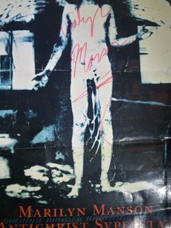 Autograph  Marilyn Manson Poster