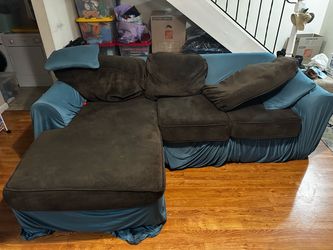 FREE - Dark Brown Sectional Sofa