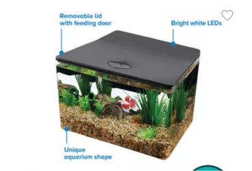 Top Fin® Trapezoid Aquarium - Fish Tank Aquarium - 3 Gallon
