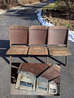 Vintage Antique Folding Chairs