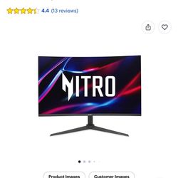 Acer - Nitro 31.5" LED FHD 180Hz 1ms FreeSync Gaming Monitor