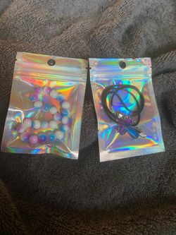 White blue purple set